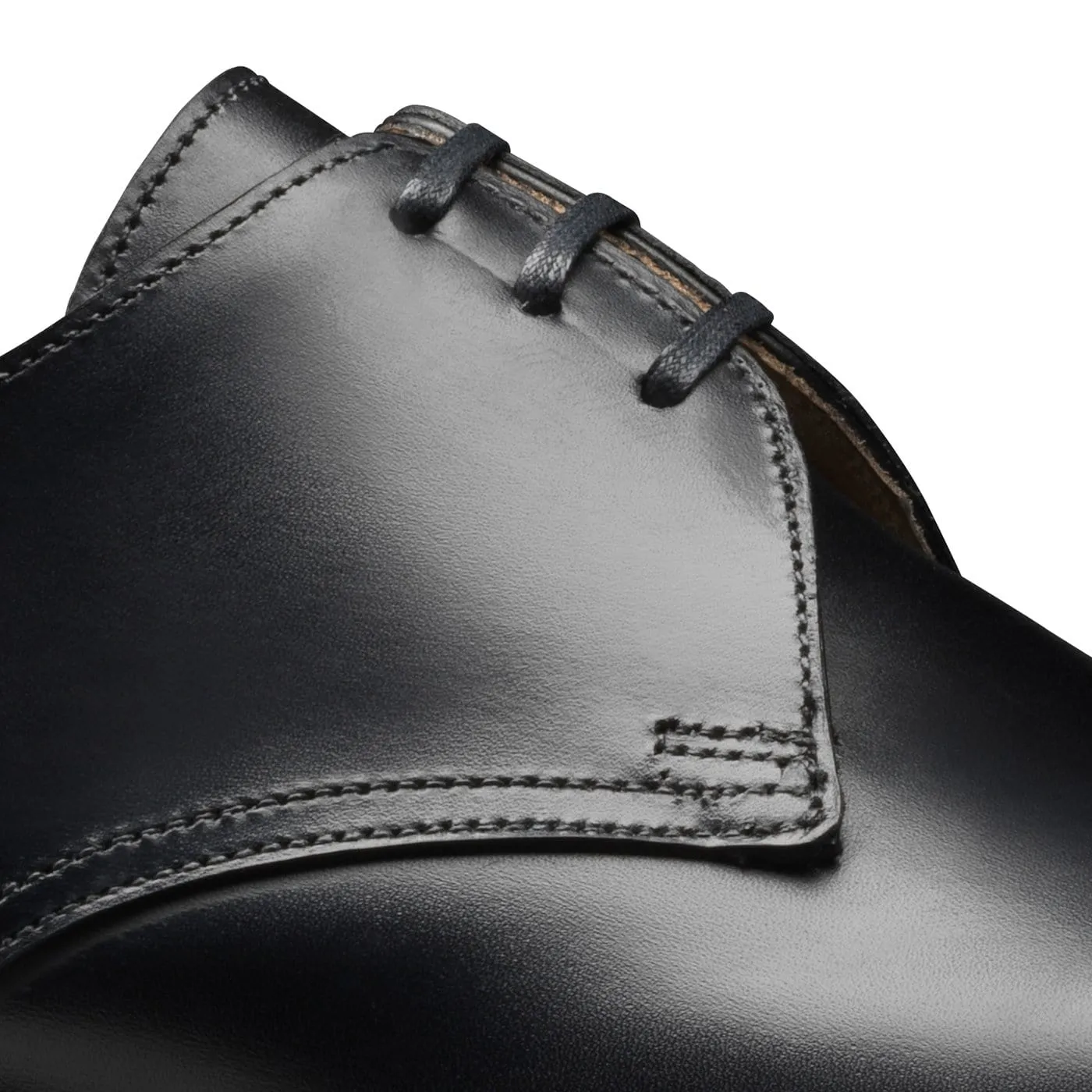 Stitch Detail Hoxton Black Calf