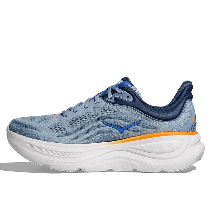 suede upper Mens Hoka Bondi 9 in Drizzle/Downpour