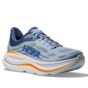 Mens Hoka Bondi 9 in Drizzle/Downpour Total Fit
