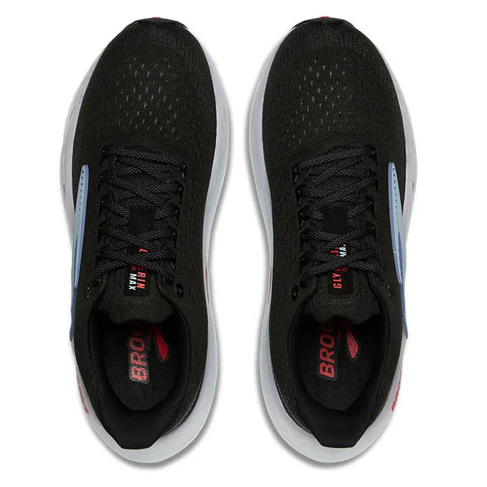 Mens Brooks Running Glycerin Max in Black/Ebony/Winter Sky hypoallergenic Retro Style