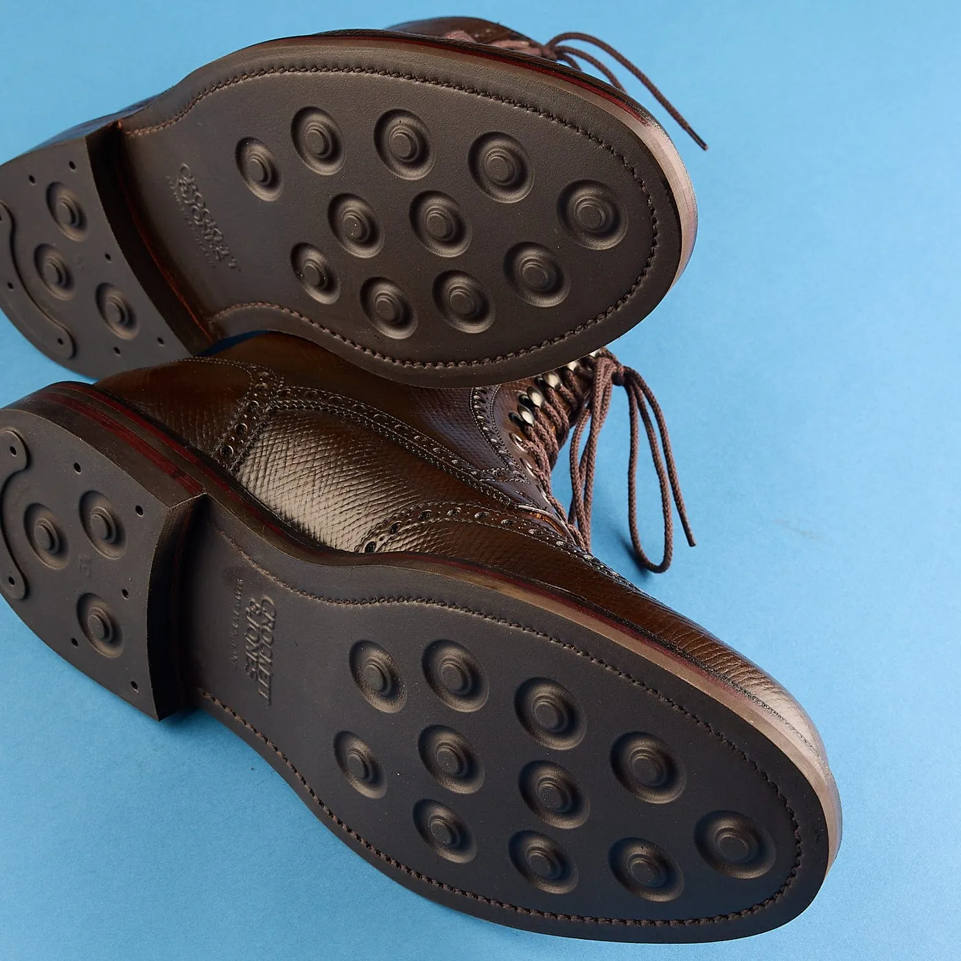 Fashionable Boots Islay Dark Brown Hatch Grain Cordovan