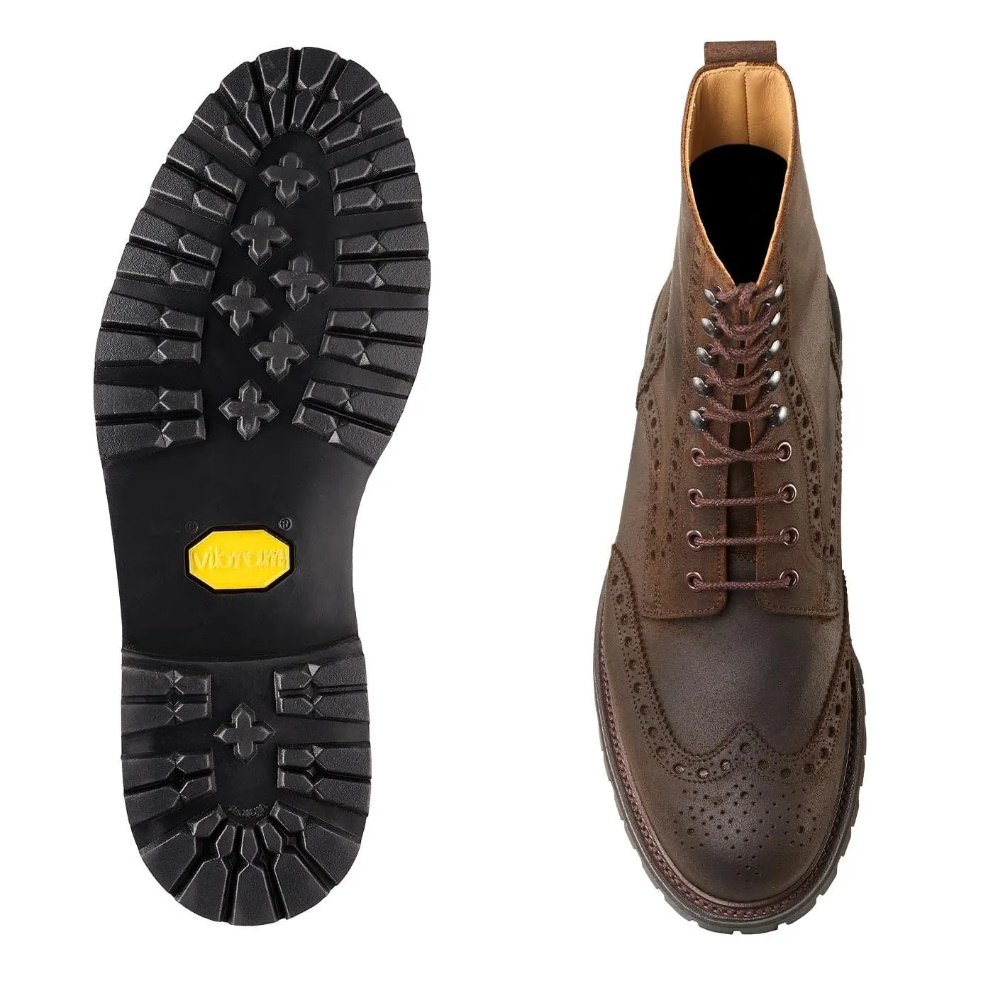 Easy Walk Shoes Office Wear Supportive Balance Islay Dark Brown Rough-Out Suede