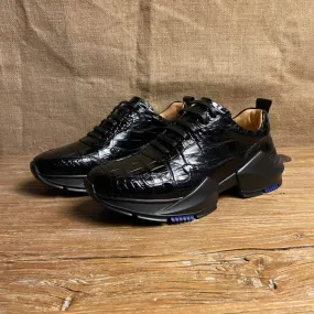 Crocodile Shoes Crocodile Leather Sneaker Shoes Market Vibe