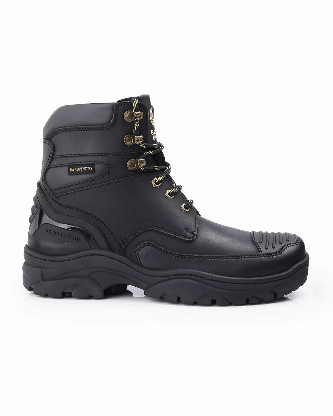 Durable Shell All Day Wear Cushioned Step Cold Weather Commuter Bacca Bucci PROTECTOR Leather Motorcycle Boots for Men