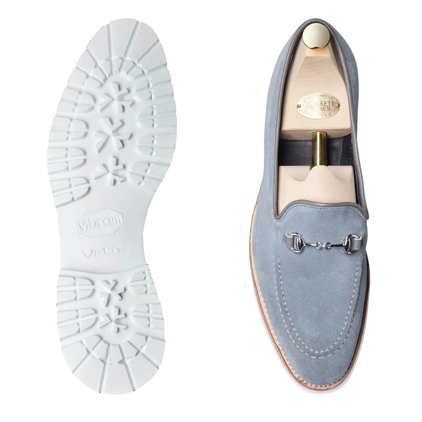 Laura Cloud Grey Suede Zip Closure