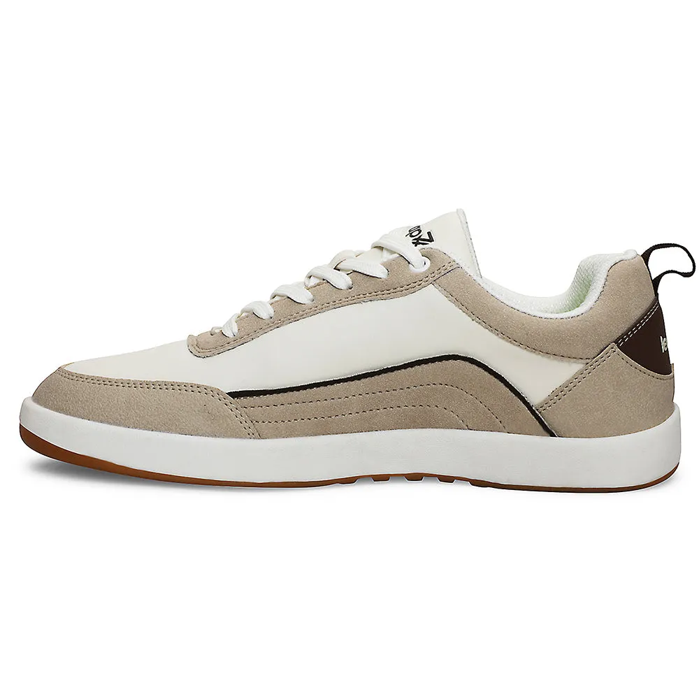 Leap7x Beige Casual Lacing Sneakers For Men CLASTO-2E By Liberty Dark color choice