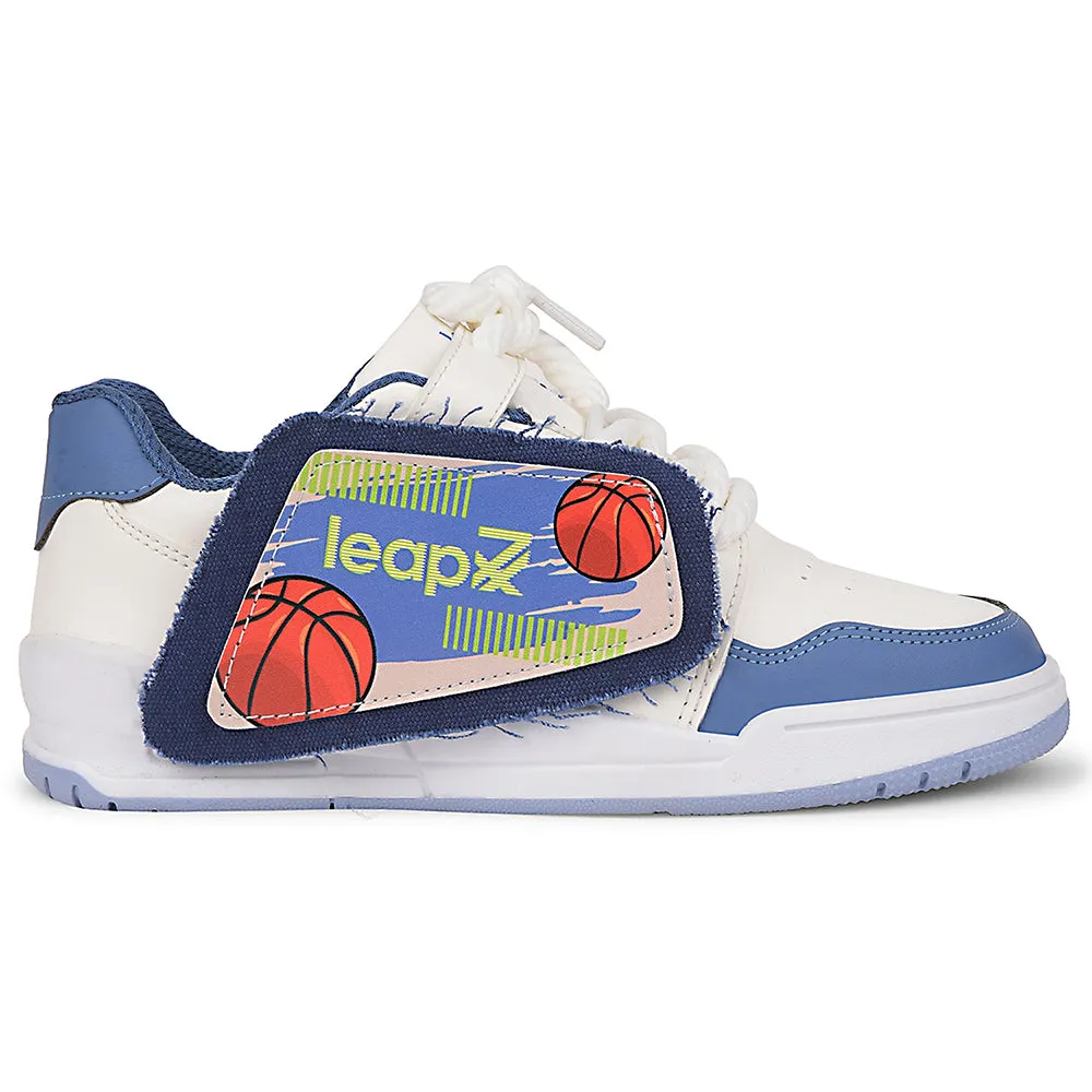 Leap7x Blue Casual Lacing Sneakers For Kids ENVY-2 By Liberty for competition