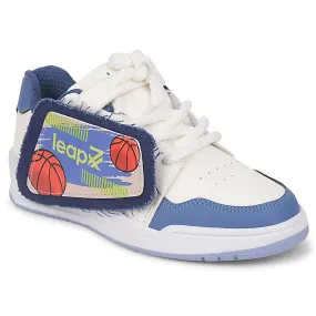 Leap7x Blue Casual Lacing Sneakers For Kids ENVY-2 By Liberty Breathable Footwear