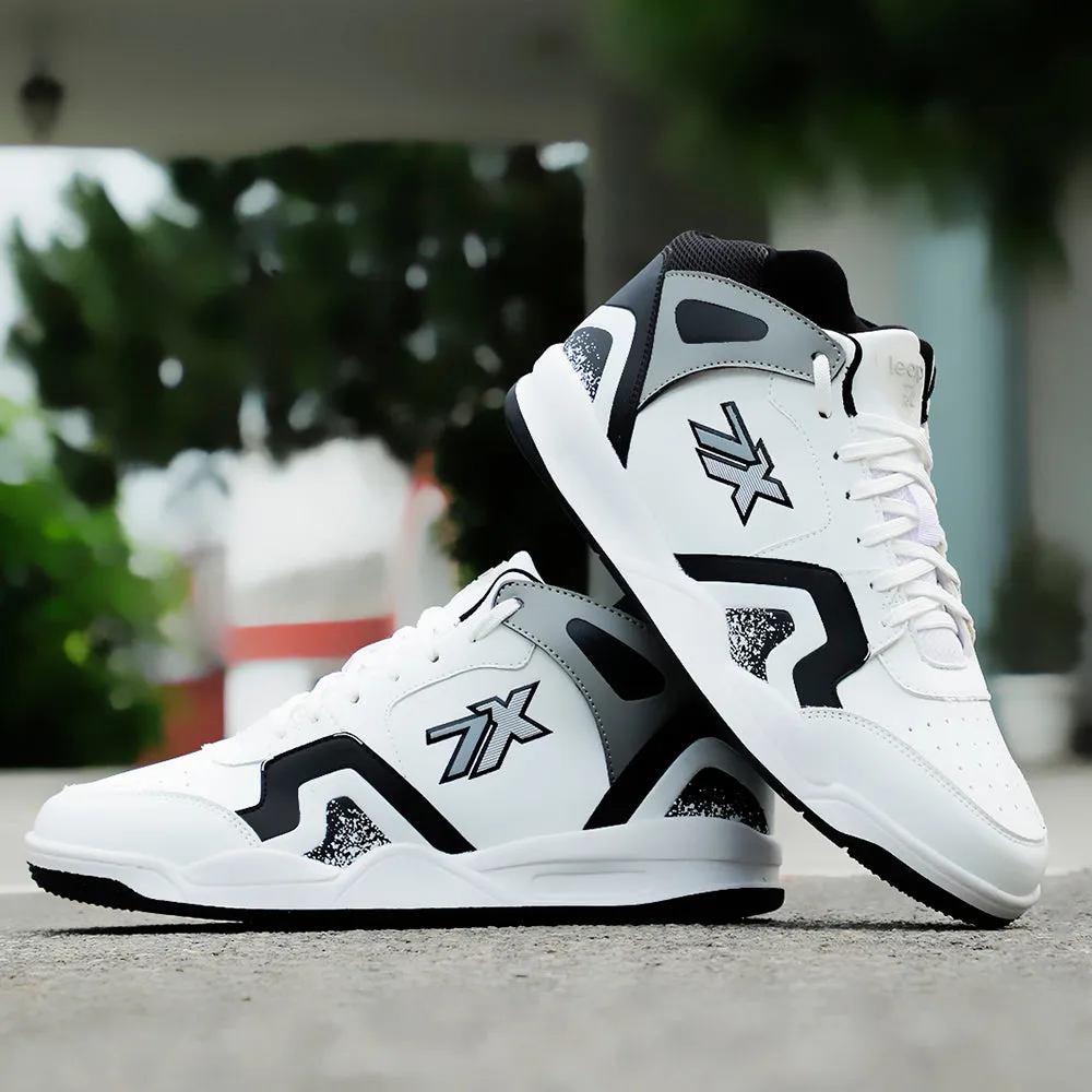 carbon fiber plate running shoes running in a forest Leap7x Casual White Sneakers For Mens PRESTON By Liberty