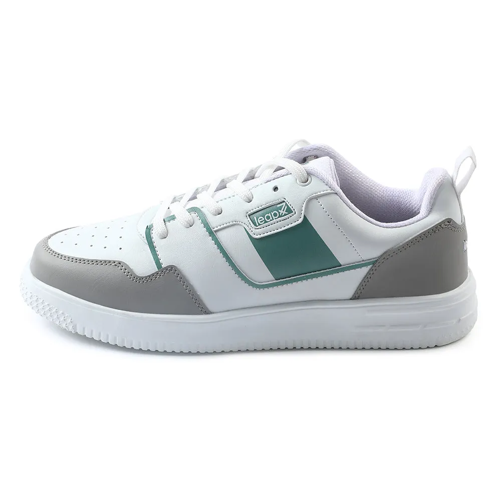 Anti - roll all - terrain Leap7x Casual White Sneakers For Mens SNOOKIS-2 By Liberty