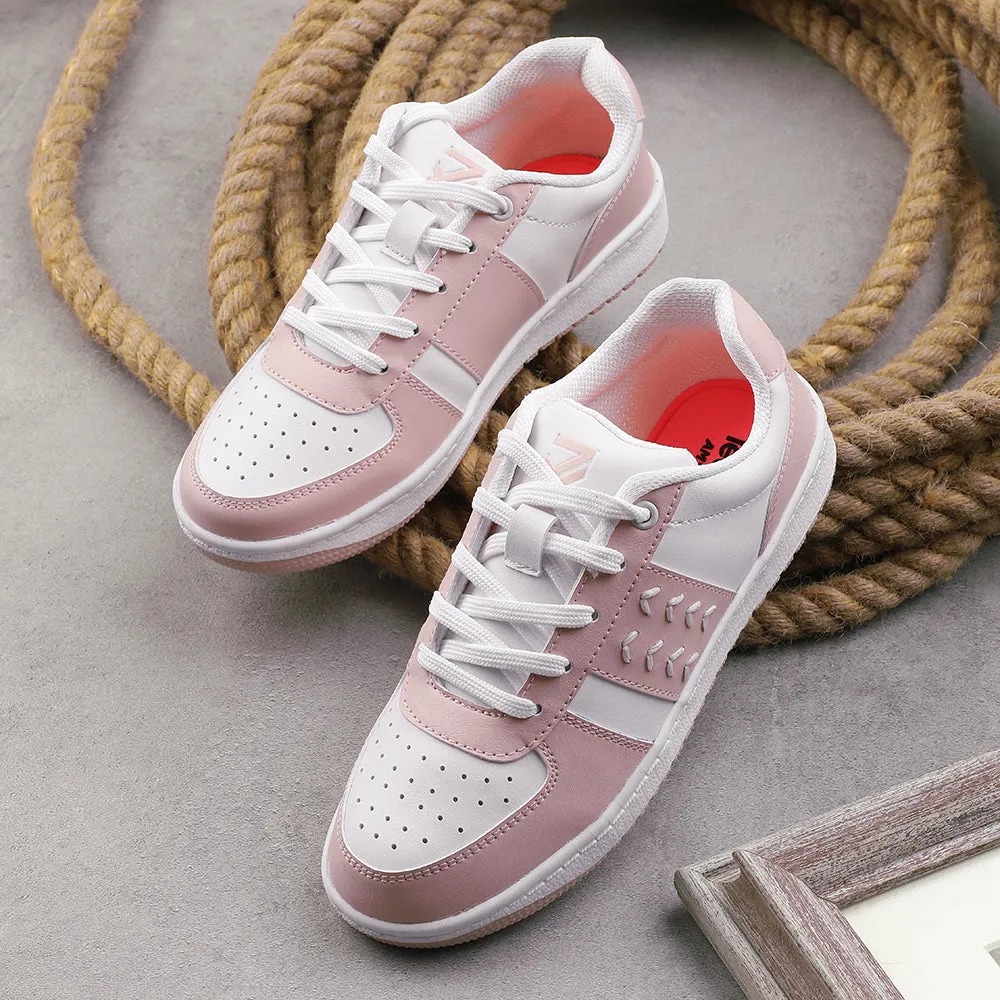 Leap7x Lacing Peach Casual Sneakers For Women NEXTY-2E By Liberty foot - ventilation running shoes