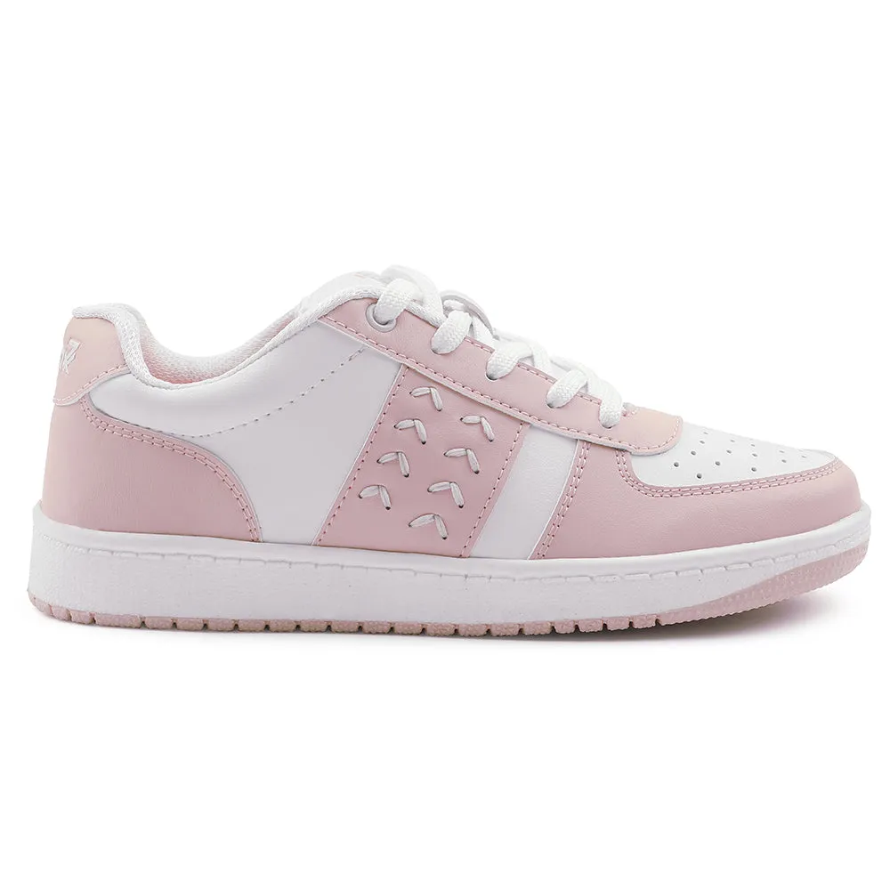 Leap7x Lacing Peach Casual Sneakers For Women NEXTY-2E By Liberty compatible
