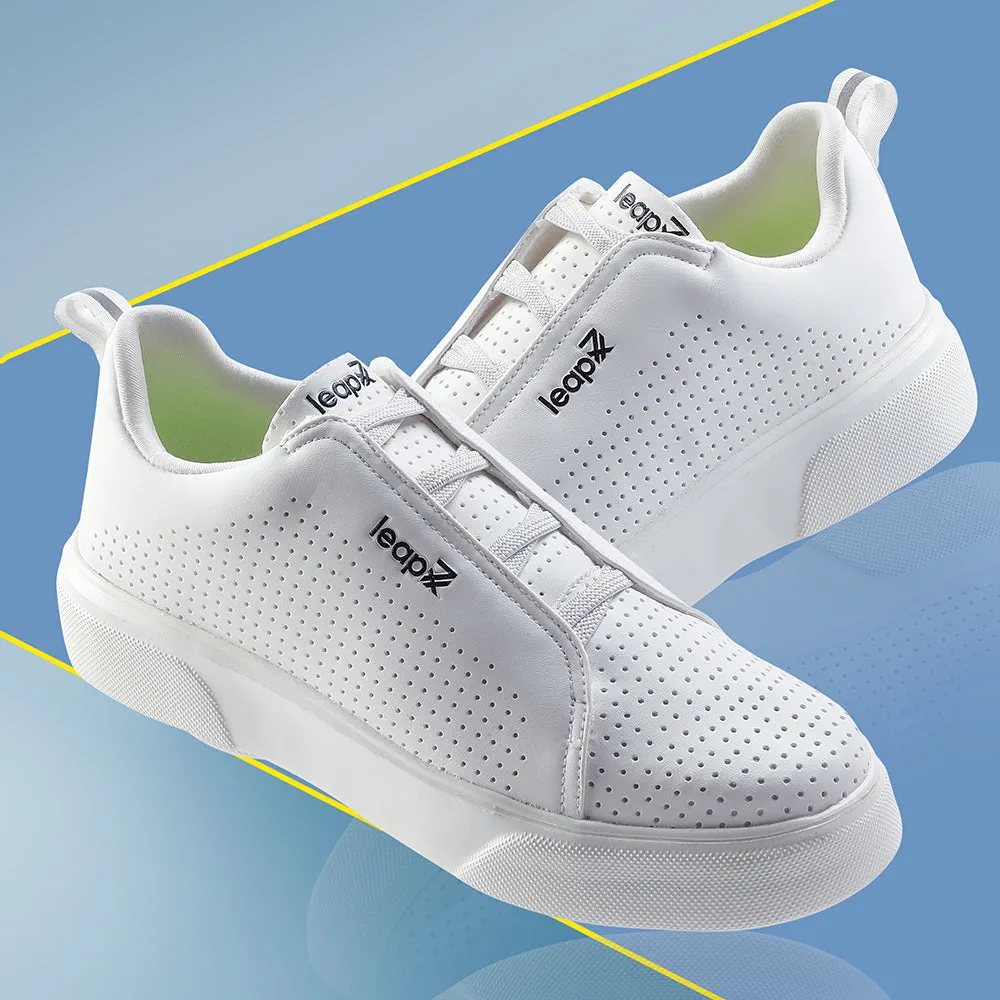 Leap7x Lacing White Casual Sneakers For Men CROATIA-2E By Liberty running in a bluff area shoes low - top footwear