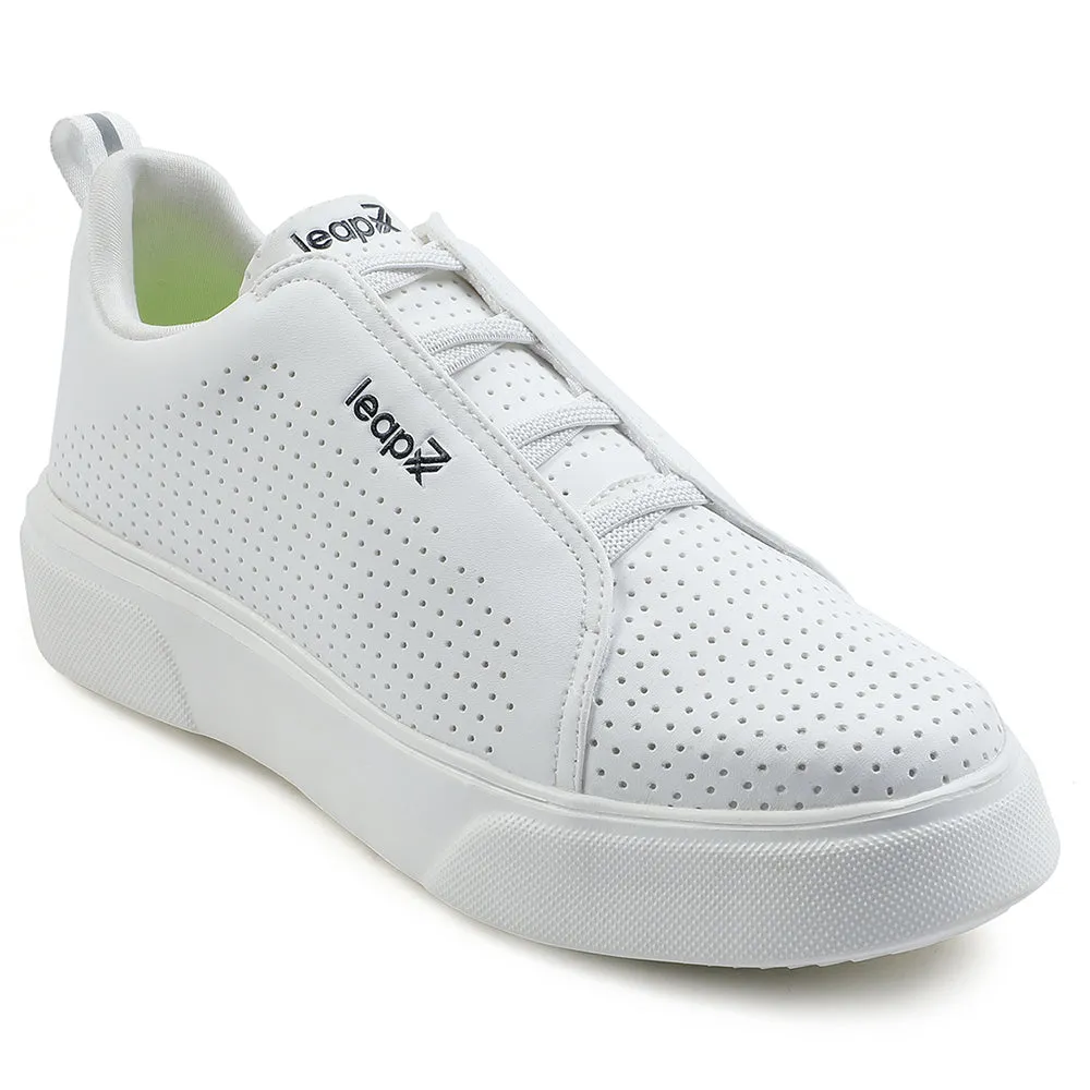 Leap7x Lacing White Casual Sneakers For Men CROATIA-2E By Liberty snow running footwear