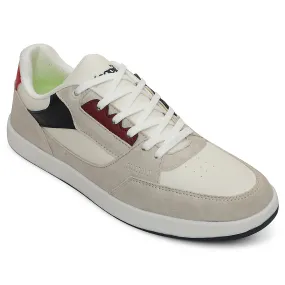 Leap7x Light Grey Casual Lacing Sneakers For Men AMAZER-20E By Liberty Move Natural