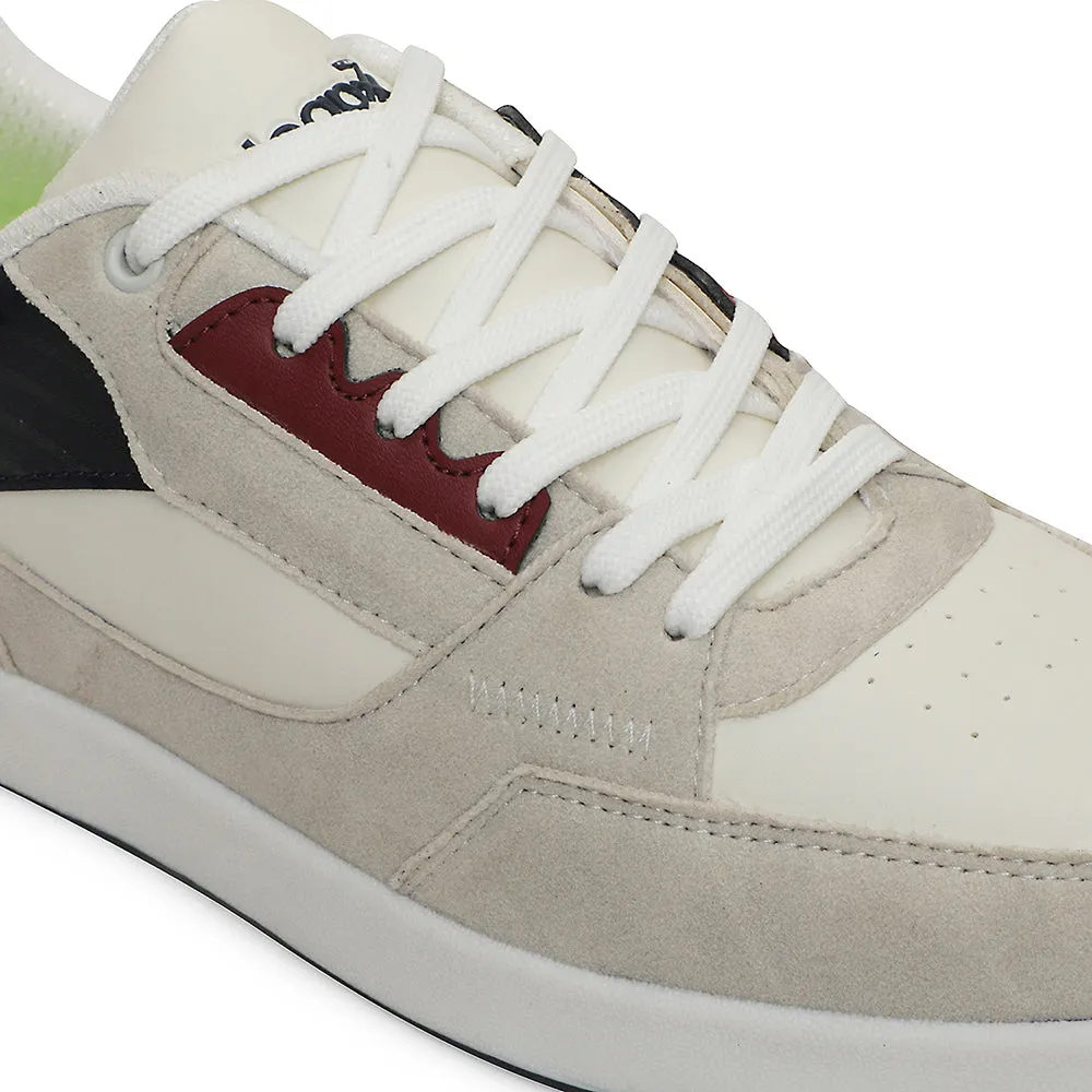 TPU sole Leap7x Light Grey Casual Lacing Sneakers For Men AMAZER-20E By Liberty