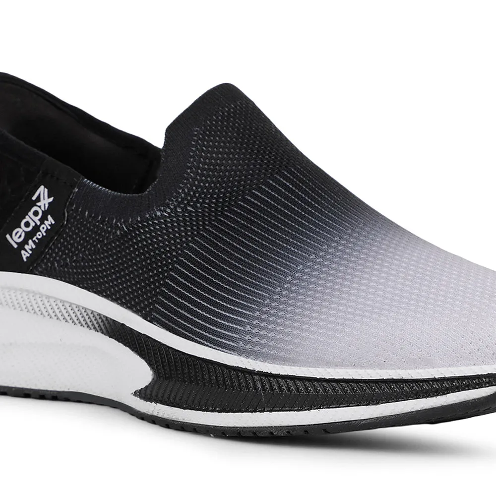 Leap7x Sports Grey Walking Shoes For Mens EAZYGO-10 By Liberty Aramid Fiber Reinforcement Lace Up Style