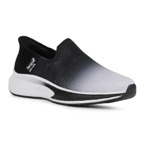 Leap7x Sports Grey Walking Shoes For Mens EAZYGO-10 By Liberty Lace Up Closure Mechanism Run Grip