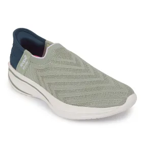 Leap7x Sports Sea Green Walking Shoes For Women EAZY-W6 By Liberty Temperature Regulating Bold Style