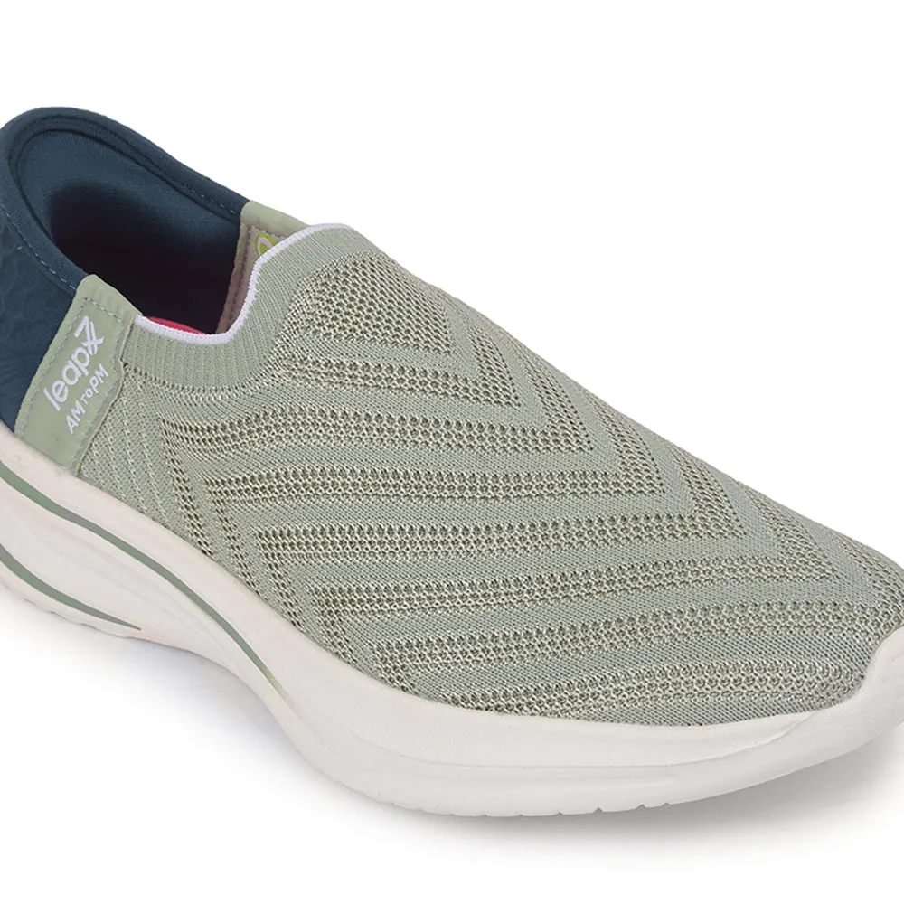 Leap7x Sports Sea Green Walking Shoes For Women EAZY-W6 By Liberty Summer Walks Light Padding