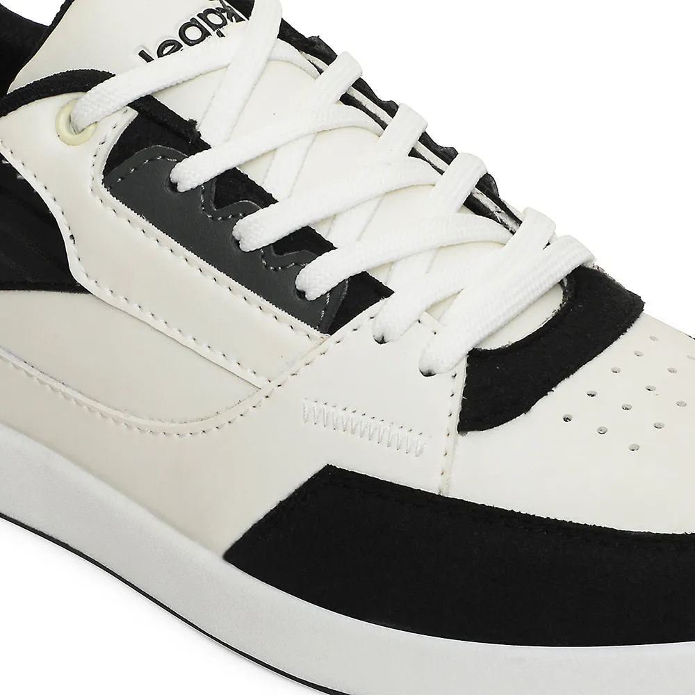 Contemporary Fit Clean Fit Leap7x White Casual Lacing Sneakers For Men AMAZER-20E By Liberty