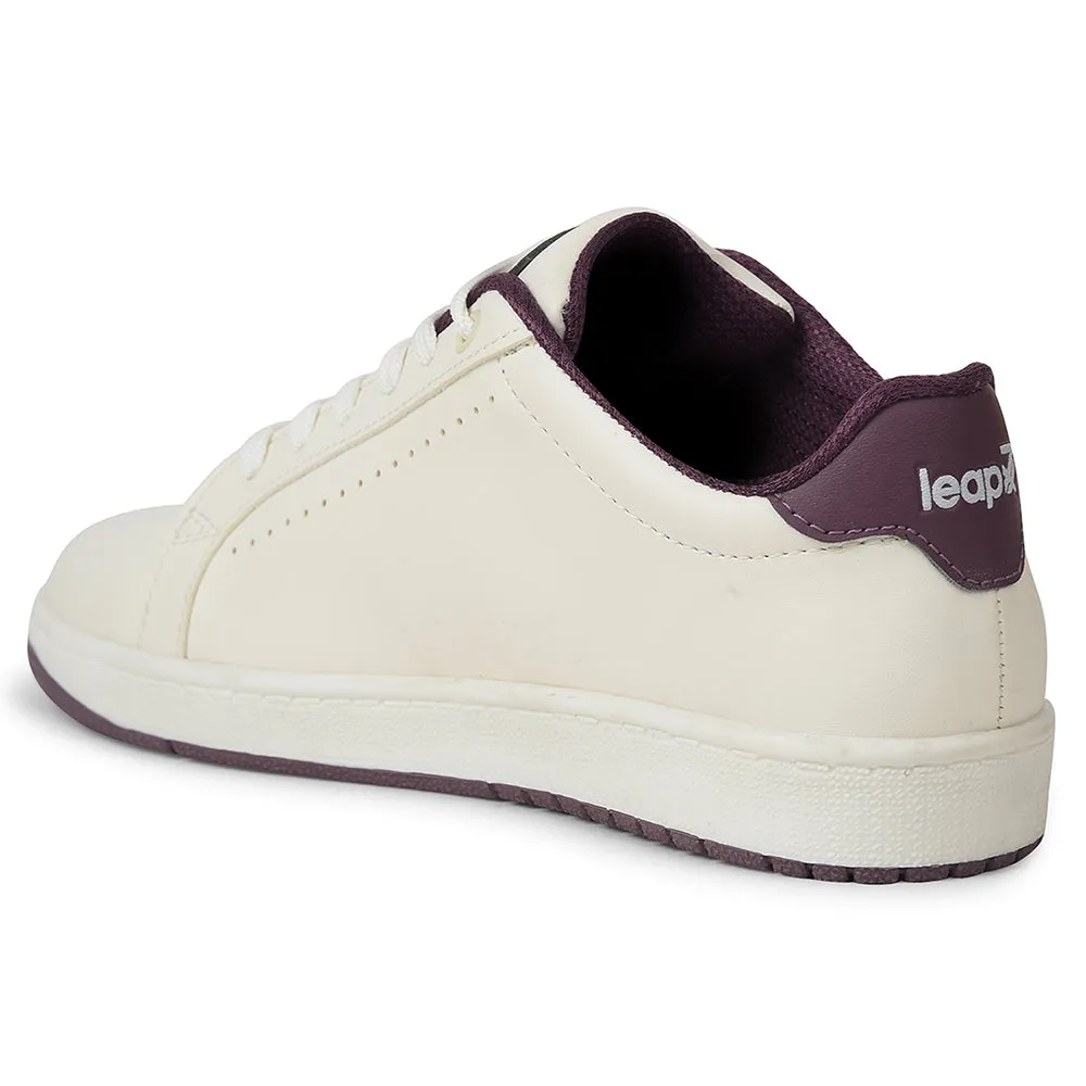 Leap7x White Casual Lacing Sneakers For Women ALLURE-1 By Liberty strength - training shoes snowboarding shoes