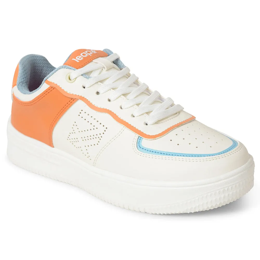 Leap7x White Casual Lacing Sneakers For Women SNOOKIS-L1 By Liberty award - ceremony running gear