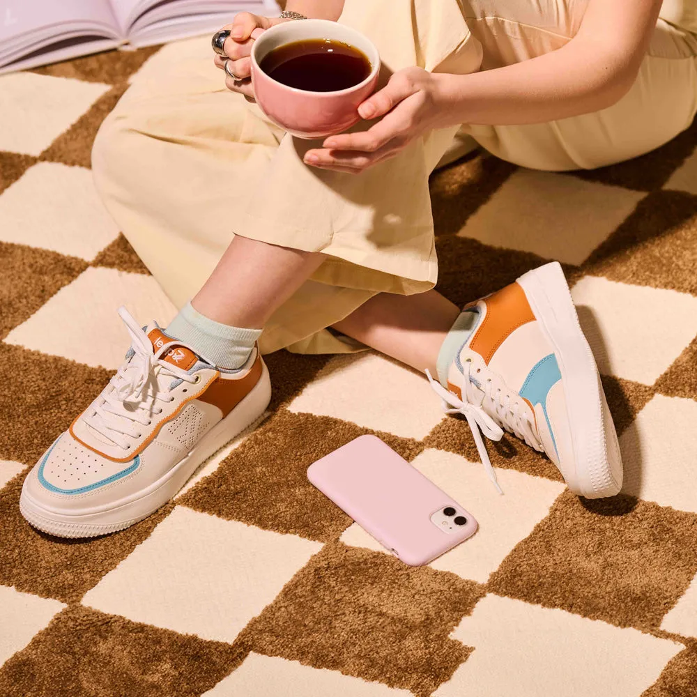 track - field running shoes tight - fitting running shoes Leap7x White Casual Lacing Sneakers For Women SNOOKIS-L1 By Liberty