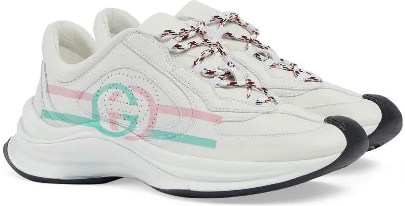 Sports fan Planet Step LEATHER GUCCI RUN SNEAKERS