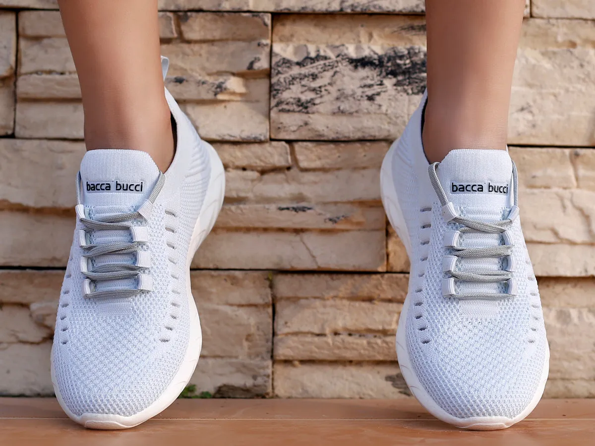 Bacca Bucci FISHJET Women Walking Shoes | Sky Blue Women Shoes for Gym, Training & Running running in public tracks shoes