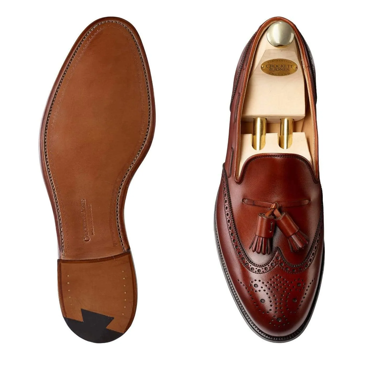 Neat Profile Lichfield Chestnut Burnished Calf