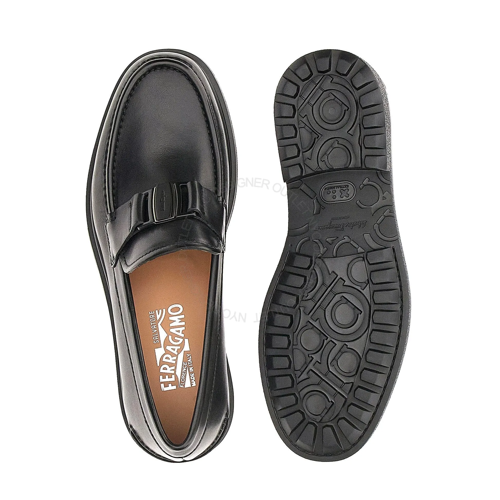 Ferragamo Plano Loafers Forest camp Fast Wear