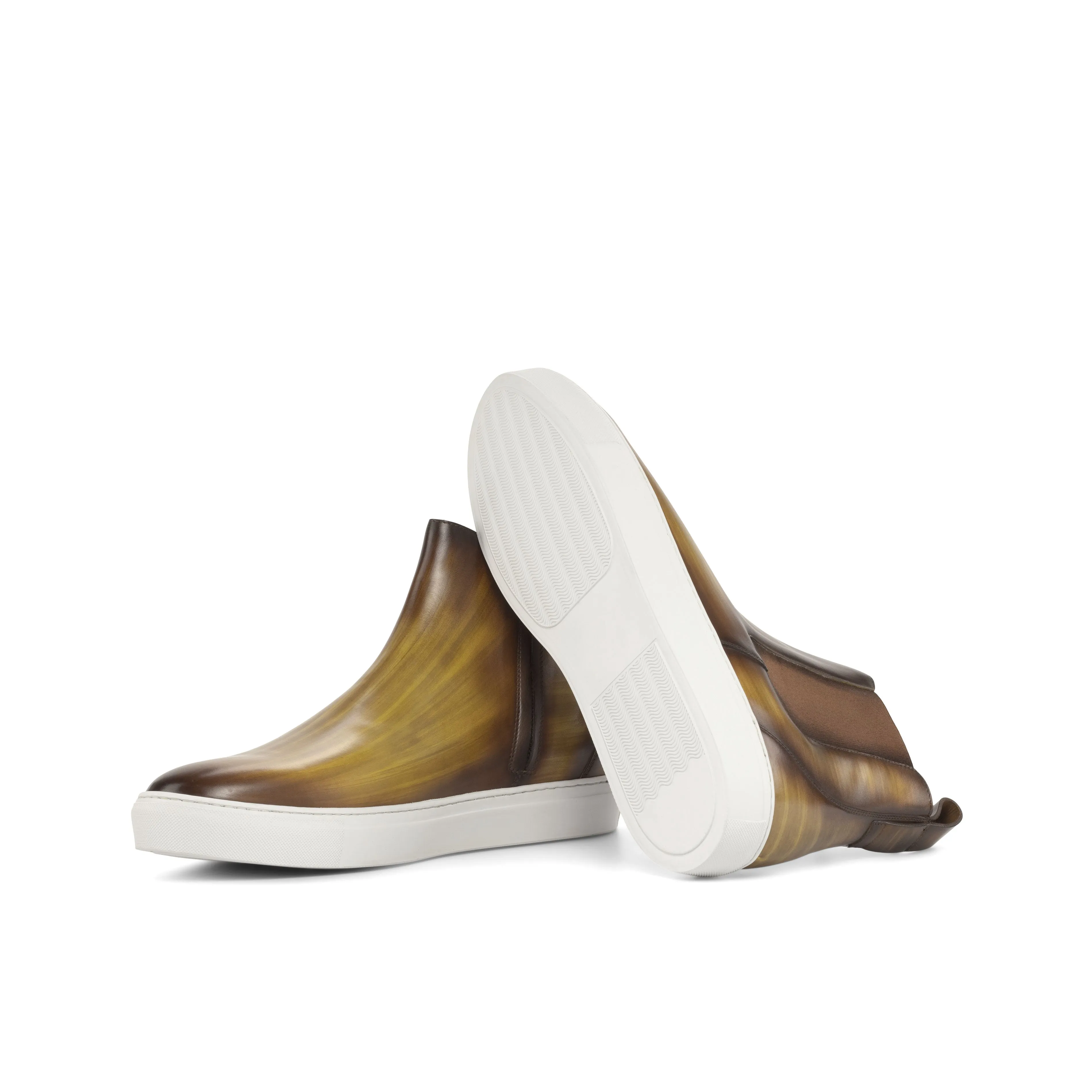 Insulated Functional Minimalist Snow Day Cognac Regular Patina Chelsea Sneaker Boots