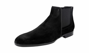 Tod's Men's Black Leather Half-Boot XXM0ZH Trendy Pair