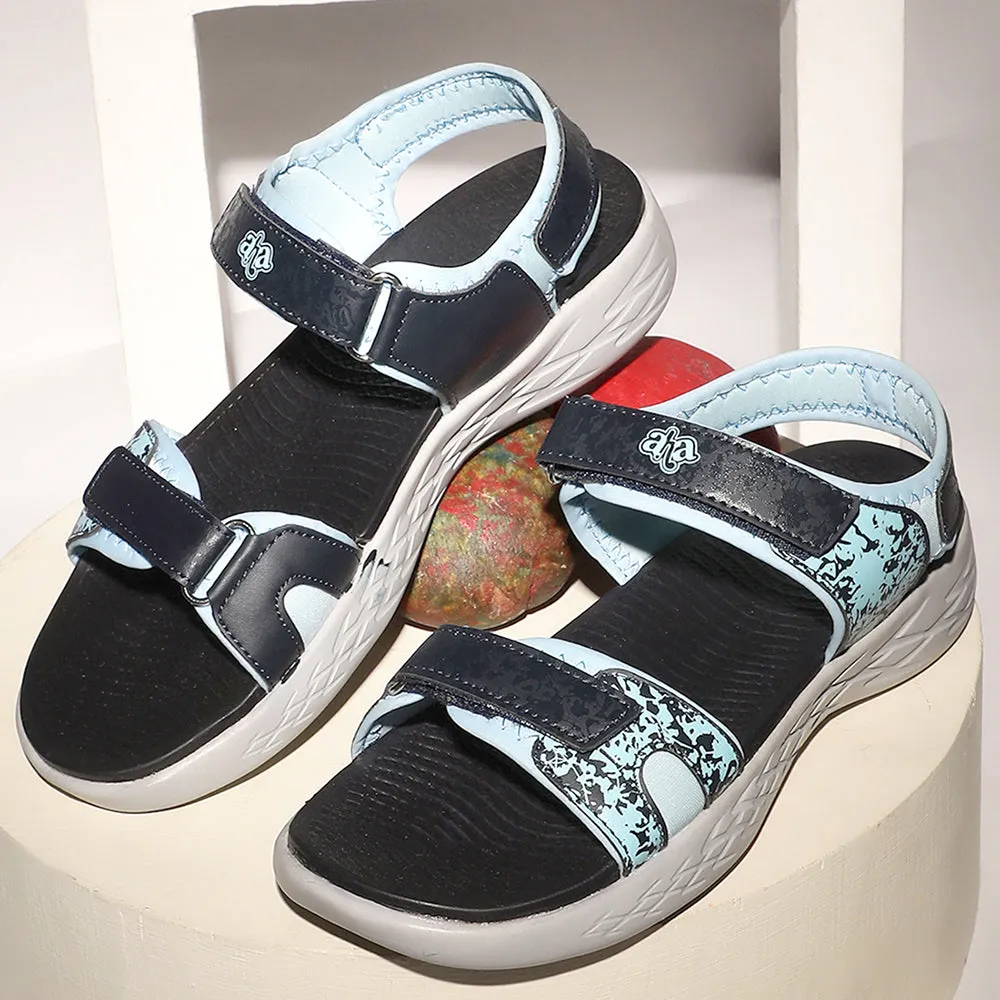 Aha Blue Casual Sandals For Women TIARA-03 By Liberty Chic Motion Body Align