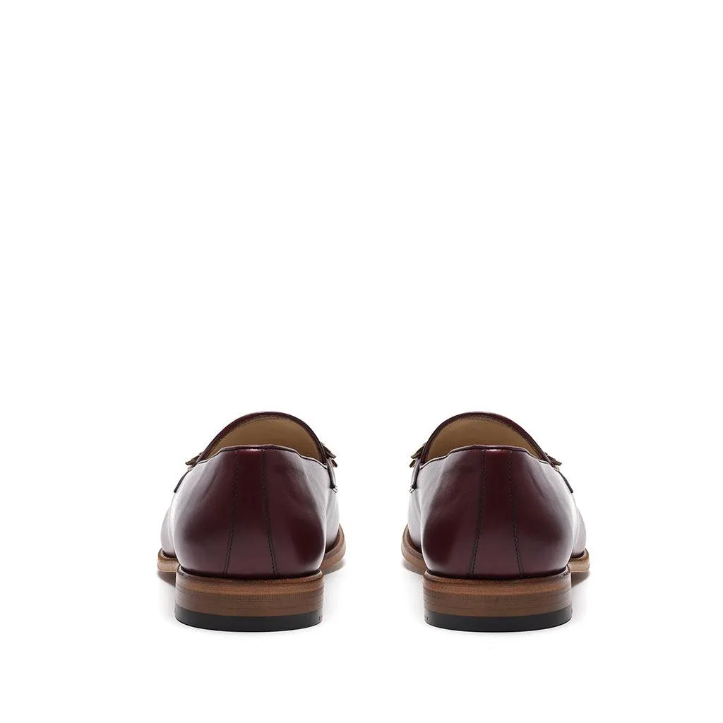 Burgundy Calf Horsebit Loafer Comfortable Everyday Footwear