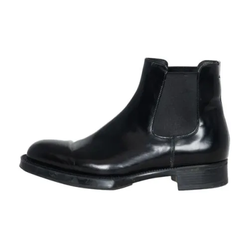 Prada Patent Leather Chelsea Boots Fast Run