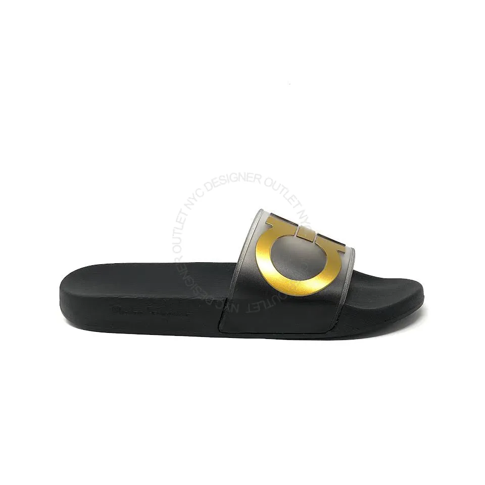 Ferragamo Groove Slides lace up closure Easy Footwear