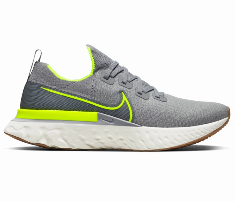Men's Nike React Infinity Run FK (Particle Grey/Volt) park shoes consumer - preferred