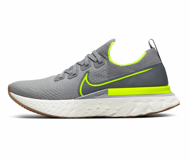 Men's Nike React Infinity Run FK (Particle Grey/Volt) artistic - event running gear