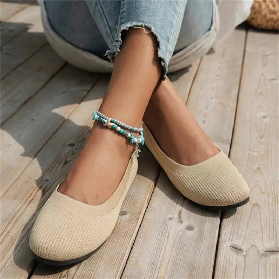 Durable Craftsmanship Lila Orthopedic Knit Ballet Flats
