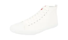Prada Men's White High-Top Sneaker 4T2583 Shock-absorbent Reinforced Stitch Bonding