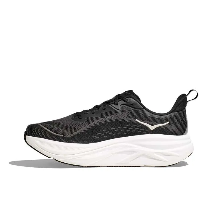Mens Hoka Skyflow Wide in Black/White Ventilation Ports