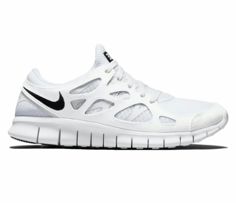 Men's Nike Free Run 2 (White/Black) beach - specific shoes Anti Fatigue