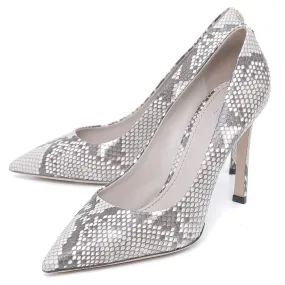 Louis Vuitton Bicolor Eyeline Python Pointed Pumps 38 Smart Fit Sweat Resistant Frequent Travelers