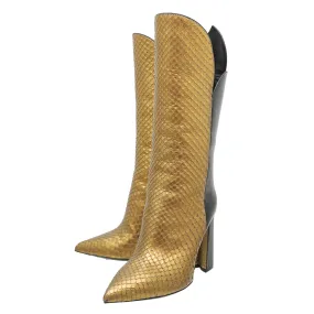 Ergonomic Travel Enthusiasts Quick Life Louis Vuitton Bicolor Python Pokerface Boot 36