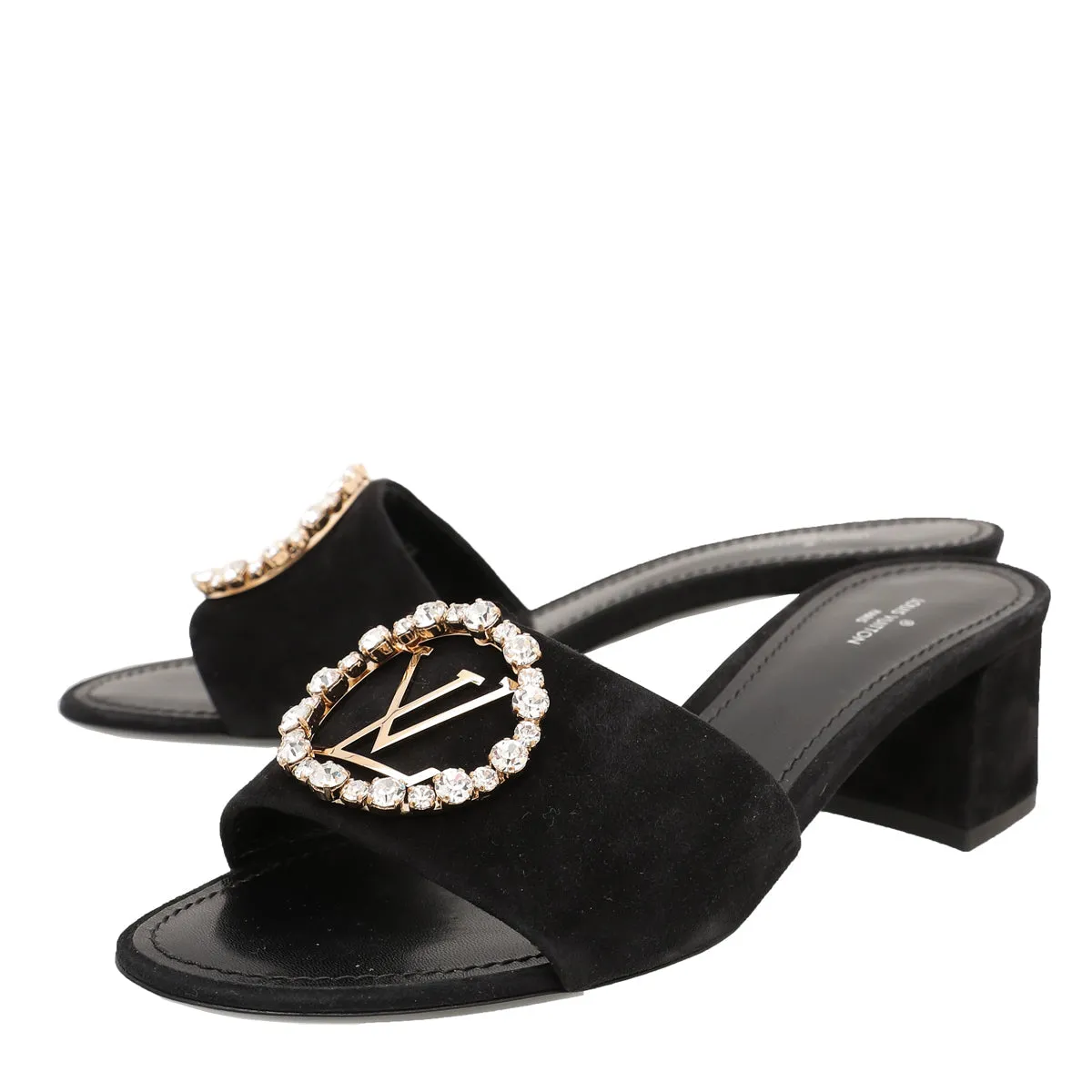 Synthetic Upper Louis Vuitton Black Madeleine Mule 39