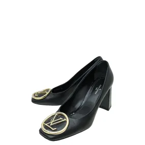 Slim Form Louis Vuitton Black Madeleine Pumps 36