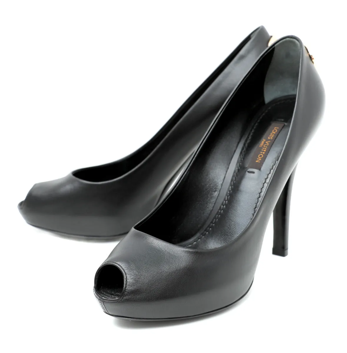 Safe Land Louis Vuitton Black Oh Rreally Pump 36