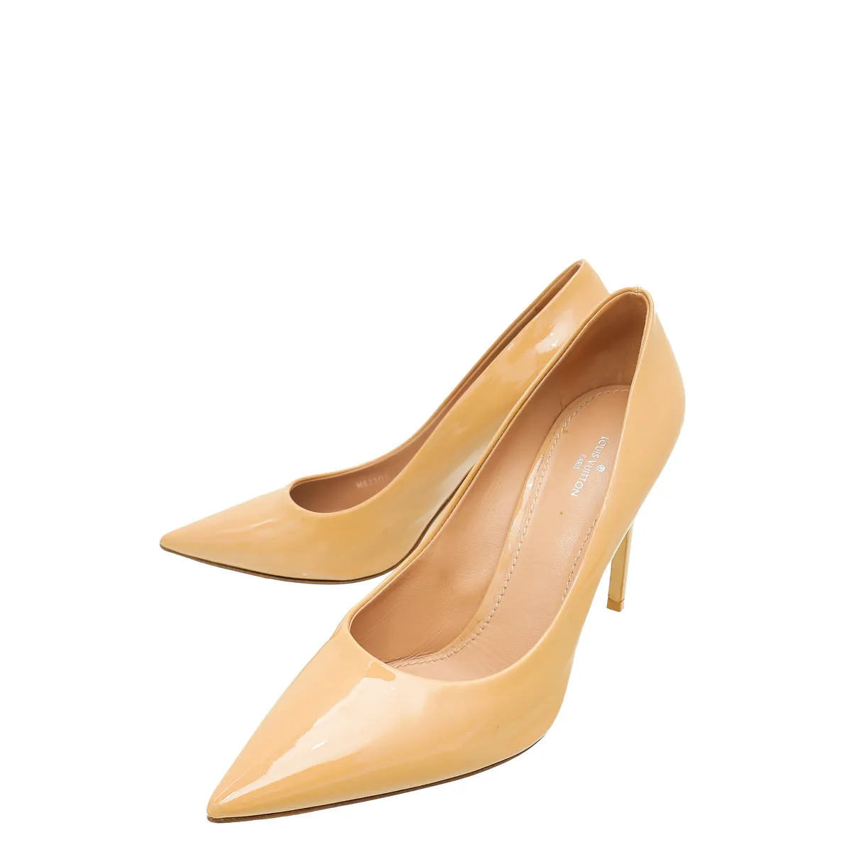 Cushioned Base Health Focused Louis Vuitton Camel Eyeline Pumps 39